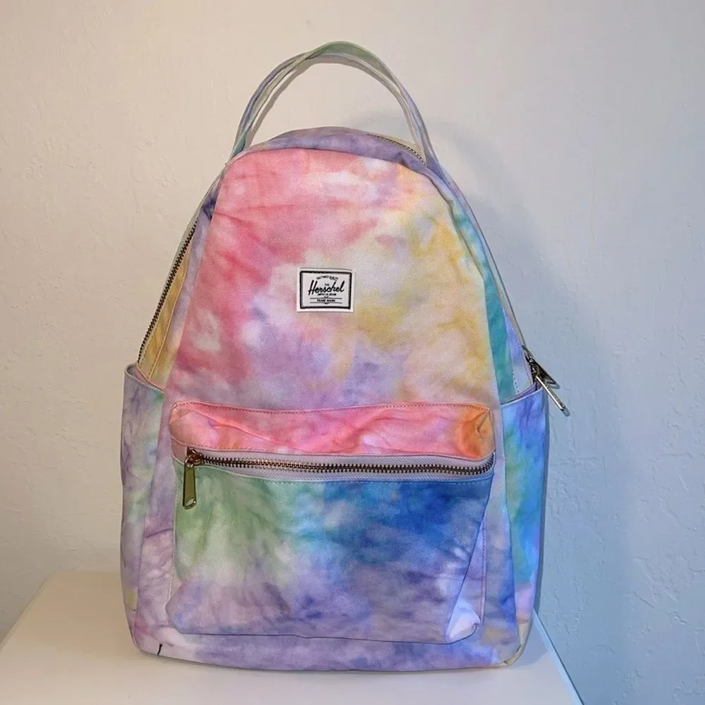 NWOT Herschel Nova Tie Dye Multi Colored Backpack.